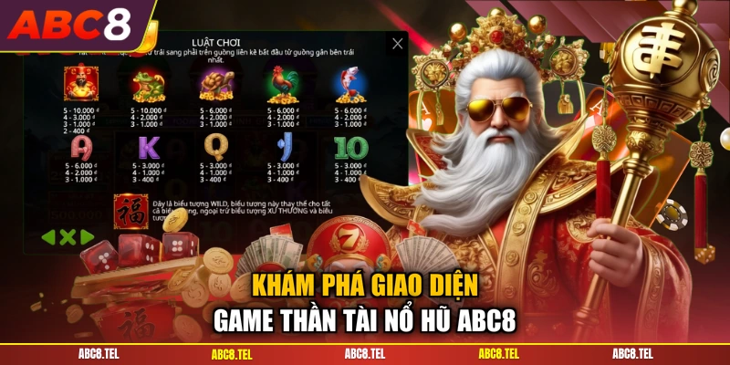 Khám phá giao diện game thần tài nổ hũ ABC8